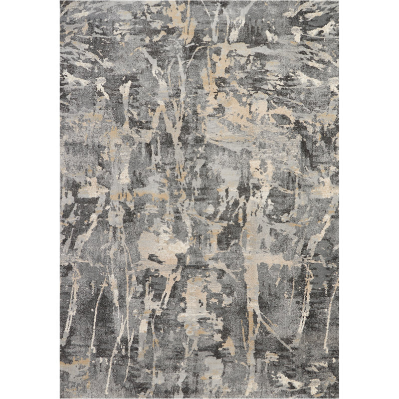 Prewett Abstract Indoor Rug, Rectangle 9'6" x 13'