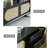 Solid wood TV stand elegant vine design