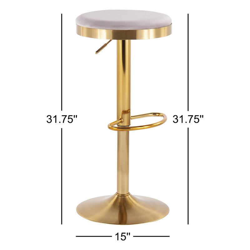 Tabouret Kameron, Argent