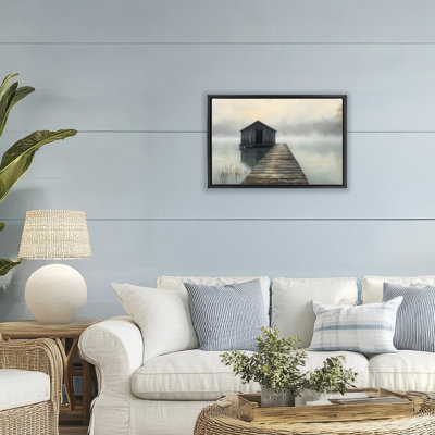 Cadre flottant Lakeside Boathouse Dock, design par LSR Creative Studio