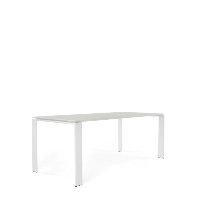 Four Dining Table, White, 28" H x 75" W x 35" D