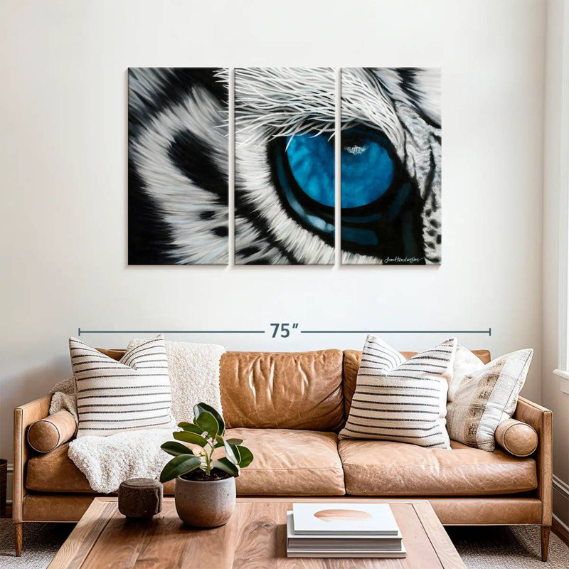 Brampt Blue Tiger Eye, 36" H x 57" W