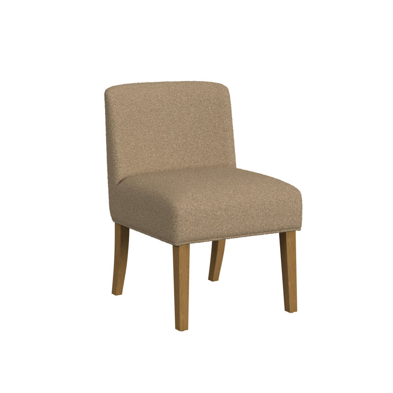 Bhawari Upholstered Dining Chair, Brown Boucle
