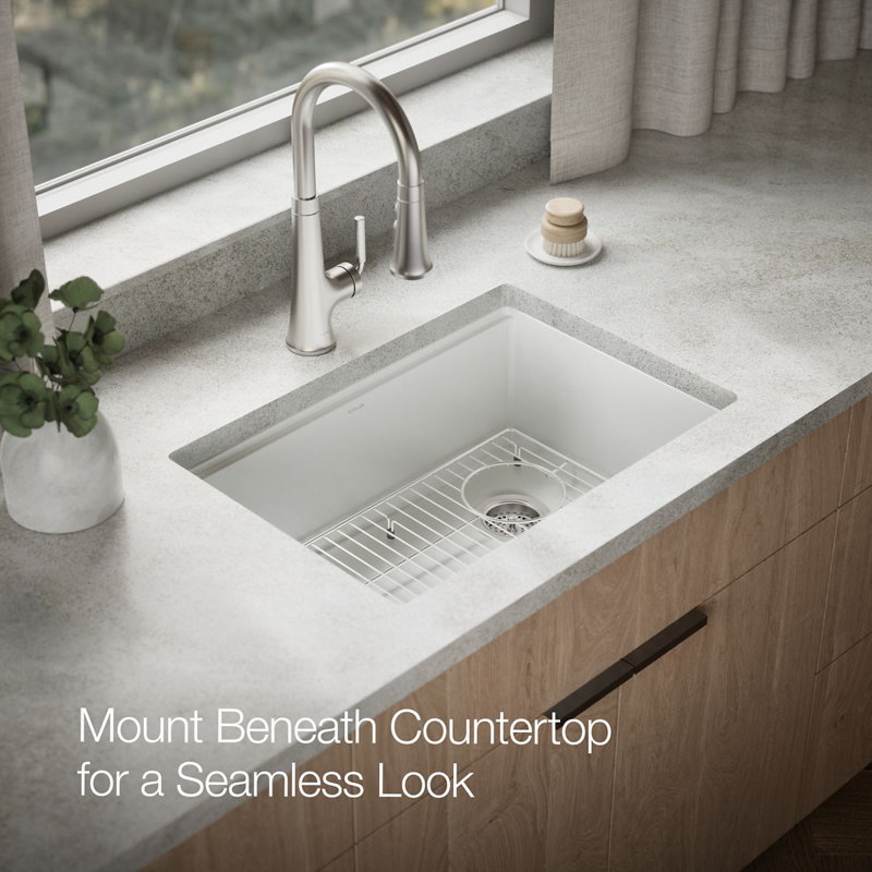 Billings Undermount Single-Bowl Kitchen Sink, White