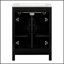 Ensemble de meuble-lavabo de 24 pouces avec lavabo en céramique, conception luxueuse peu encombrante et portes à fermeture en douceur pour les petites salles de bain