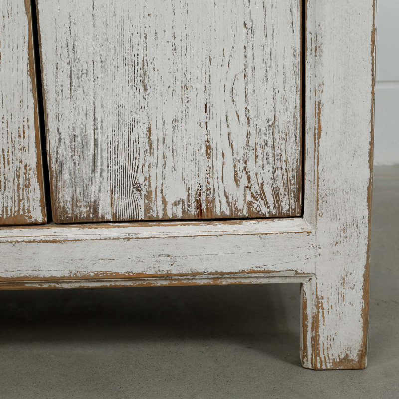 Shandong Ming 79'' W Solid Wood Sideboard