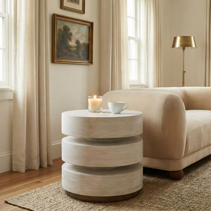 Table d'appoint Laha chêne blanc