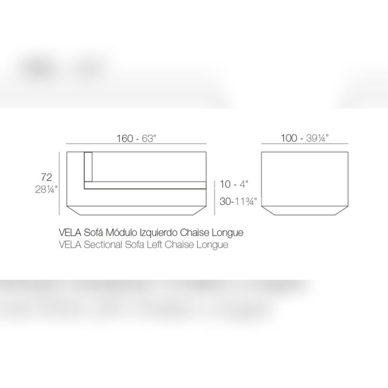  Ulm Left Chaise Lounge Section