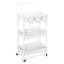 Chariot utilitaire roulant à 3 niveaux avec panier suspendu et roues verrouillables, chariot de rangement polyvalent pour le bureau, la cuisine, la salle de bain, la salle de lavage et le garage-115124789