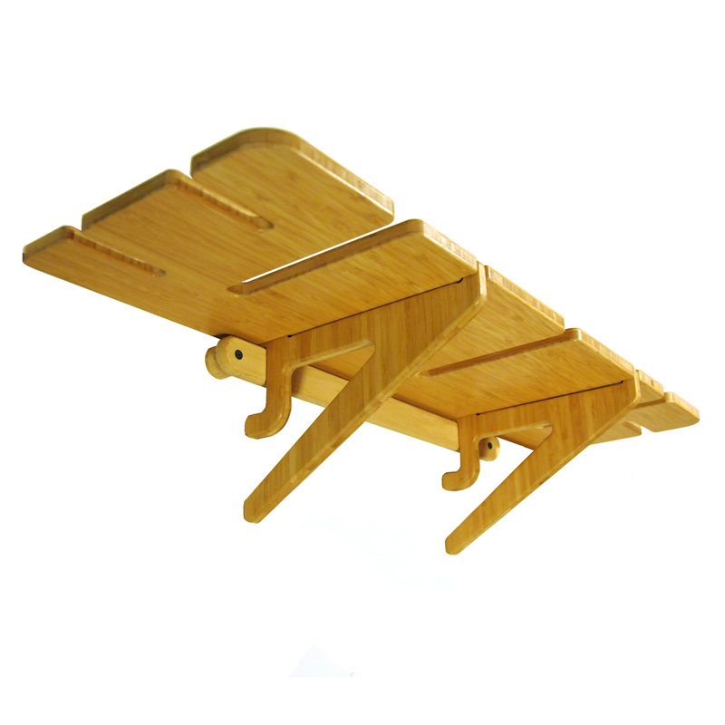Ski Racks Bamboo Wall Mounted Required Multi-Use Ski/Snowboard Rack