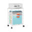 Printer Stand with Storage,Large Rolling Cart on Wheels,File Organiser White with Drawers
