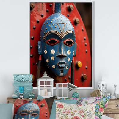 Masque rituel africain festif I