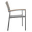 Chaise grise pour l'extérieur - Siège en filet confortable pour dîner dans le jardin