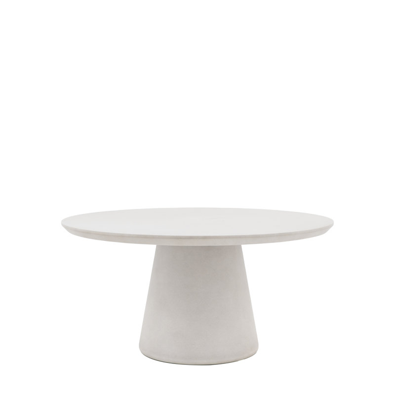 Round Dining Table, Cream, 75cmH x 152.4cmL x 152.5cmW