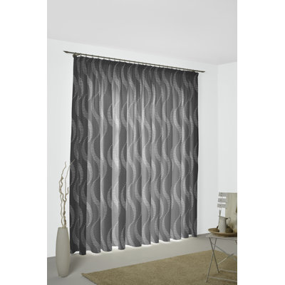 Pearson Pencil Pleat, Single Curtain, opaque
