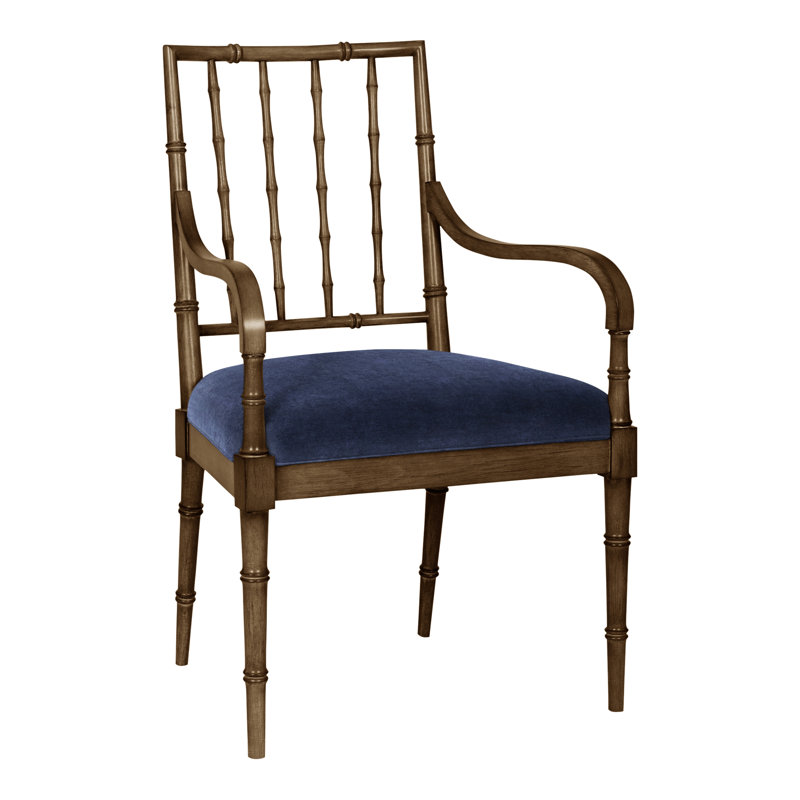 Libby Upholstered Arm Chair, Nadia Eclipse, Havana