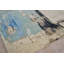Picasso hand-knotted Wool/Silk Blue Area Rug-1365897191