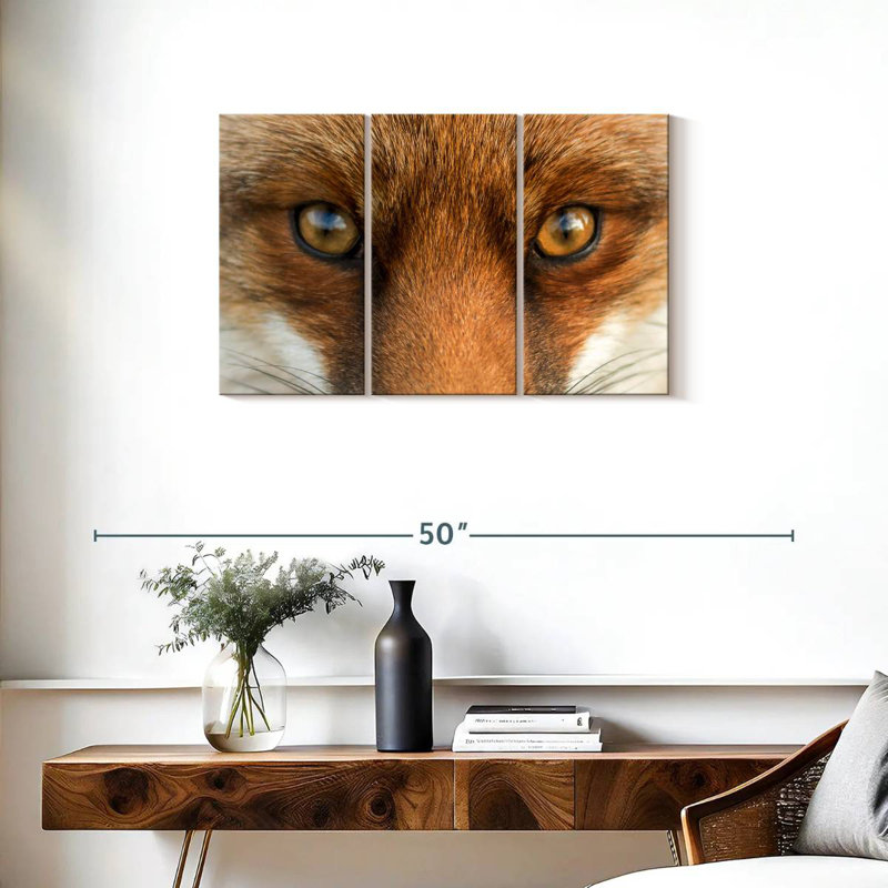 Brampt Amber Eyed Fox, 20" H x 33" W