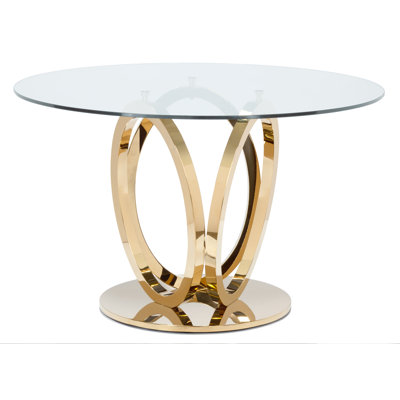 Alverna 51" Pedestal Dining Table by Wade Logan