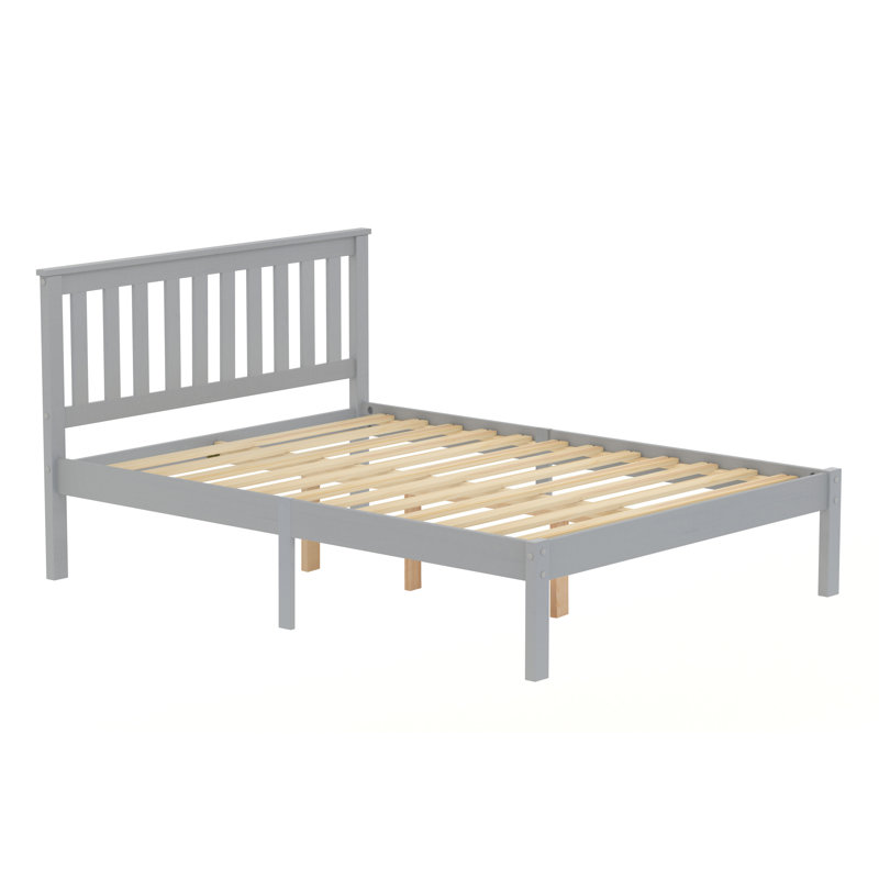 Alam Bed Frame, Double (4'6), Grey