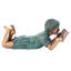 Bookworm Boy Garden Reader Statue