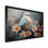 «Blue Floral Dancing Hummingbird - Hummingbird Animal», art mural