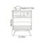 Commode d'appoint rétro avec rangement multifonctionnel-1875666498
