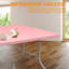 Table pliante rose 8 pi, table en plastique portable pour le camping, les pique-niques, les fêtes, table pliable