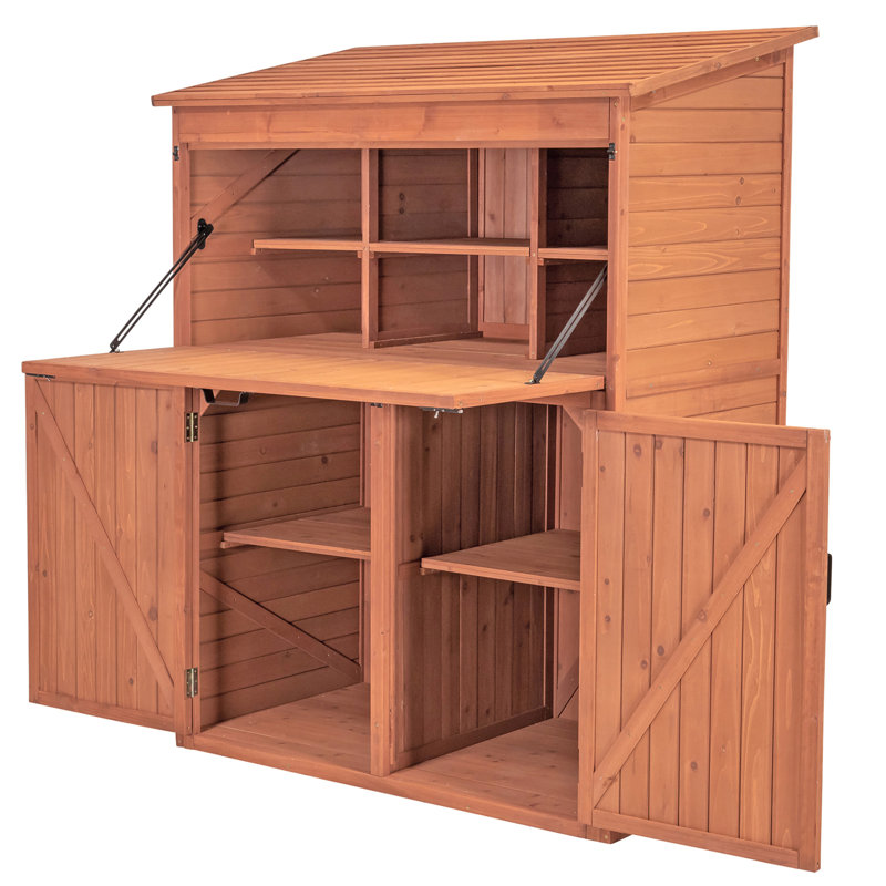 Remise en bois massif l 4 pi x P 2 pi