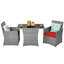 Ensemble de conversation en osier / rotin pour 2 personnes avec coussins Silburn-562582936-665555333