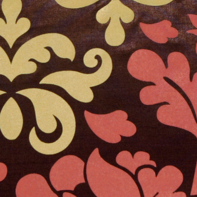 Coussin Bohemian, Brun / rouge / ocre