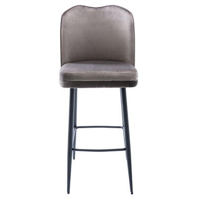 Henline Upholstered Counter Stool with Metal Frame