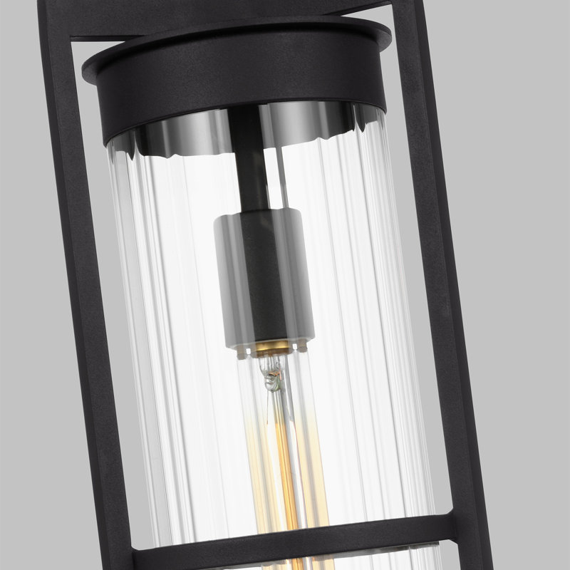 1 - Light LED Outdoor Pendant, Black