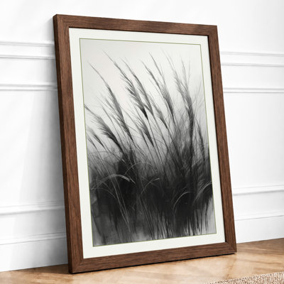 Delicate Grasses Botanical - Framed Print