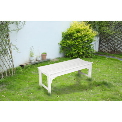 Patio Garden Bench | Weatherproof Outdoor Seating | Carved Detailing by Ophelia & Co.