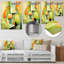 Vert et jaune motif de melon d'eau 3 - Melon, art mural en métal-101153609