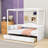 Karalin Twin 2 Drawers Wood Canopy DayBed-393888557
