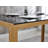 Boulat Glass Top Metal Base Dining Table