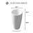 19.7" Solid Surface Circular Pedestal Bathroom Sink 