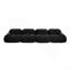 Canapé 4 places en velours côtelé doux 32D éponge haute résilience ergonomique pour animaux de compagnie à compression totale sans emballage combiné sans assemblage pour les chambres à coucher, noir-130575071
