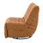 Fauteuil inclinable Talmon avec pivot, similicuir orange