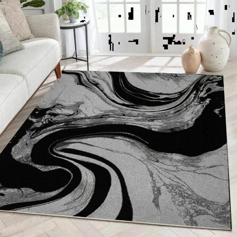 Abstract Area Rug, Runner 60 x 300 cm