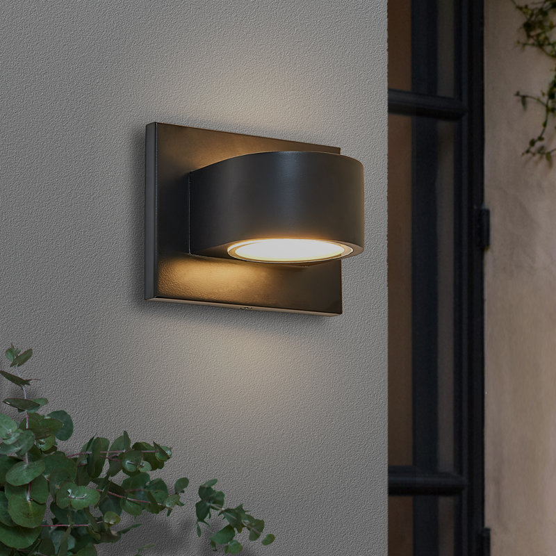 Applique murale moderne à DEL pour l'intérieur et le bas - noir