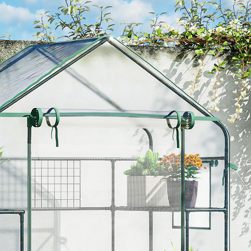 Serre d'extérieur avec treillis - Prolonger la saison de croissance, 3, Plantes de pluie, Ventiler, Pour plantes grimpantes, Grilles de ventilation