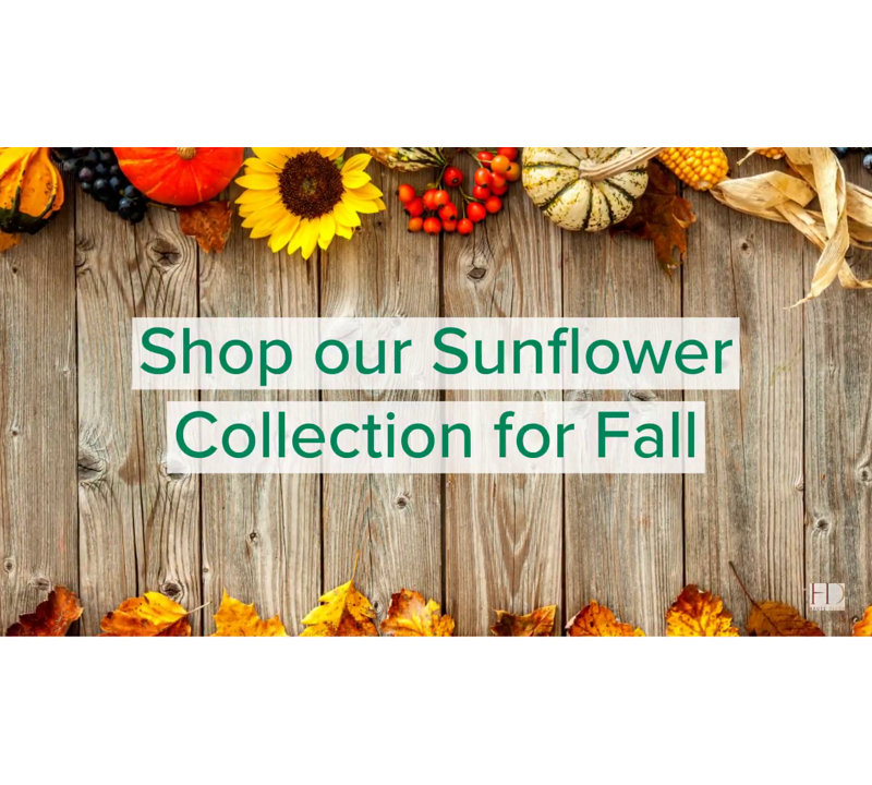 24 Inch Fall Sunflower Wreath with Pumpkins and Pinecones