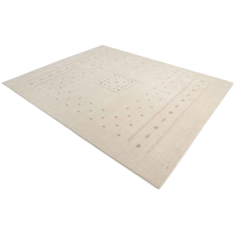 Simi Geometric Area Rug, Rectangle 9' x 12', Snow