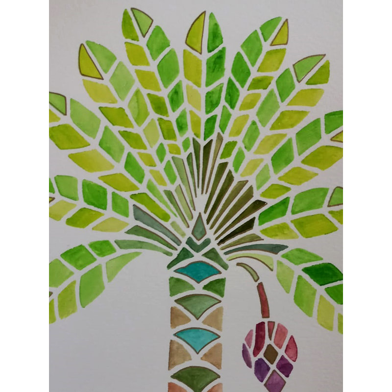 Bananier à Vrindavan | Aquarelle sur papier | Par Kiran Java