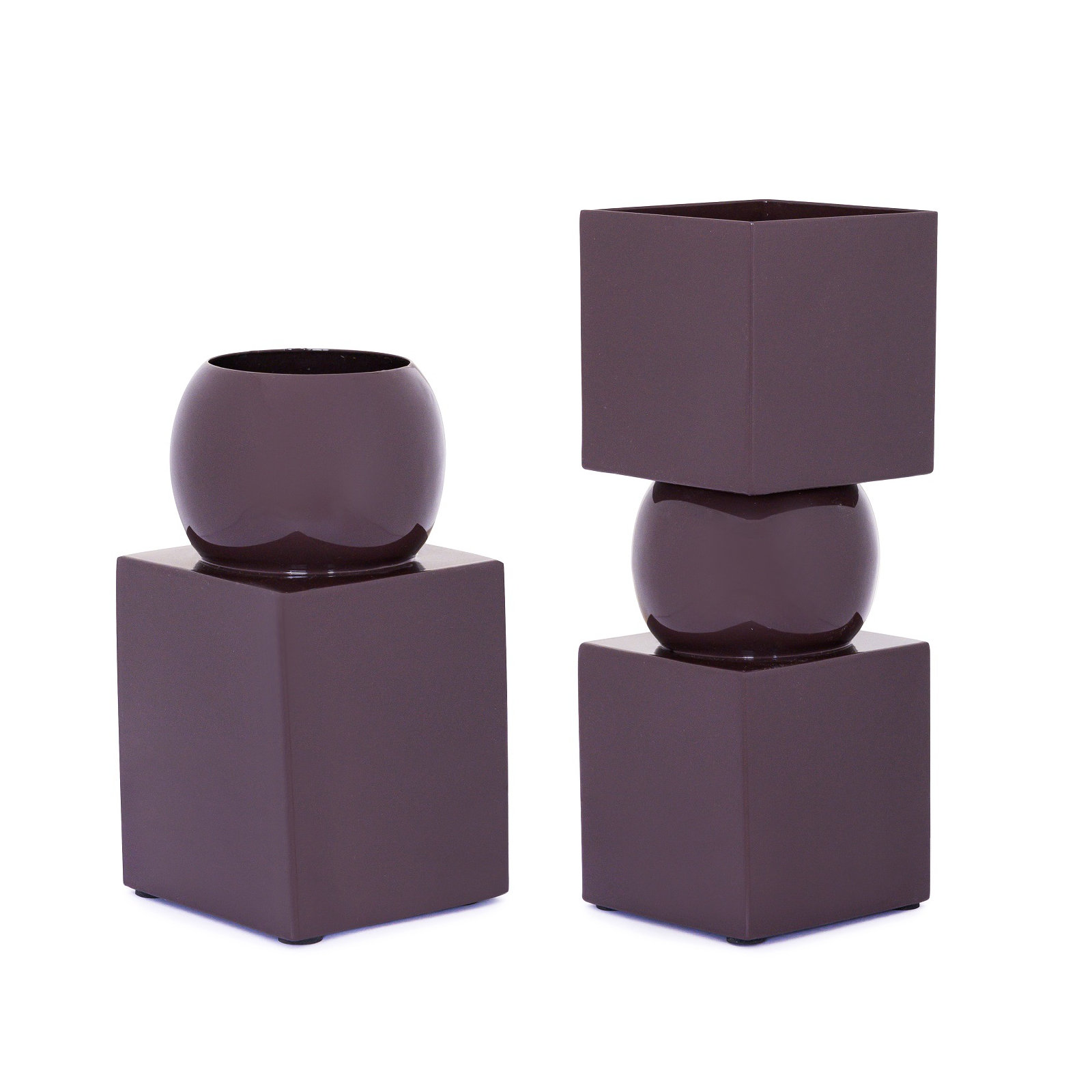 Iron Vase Small, Brown