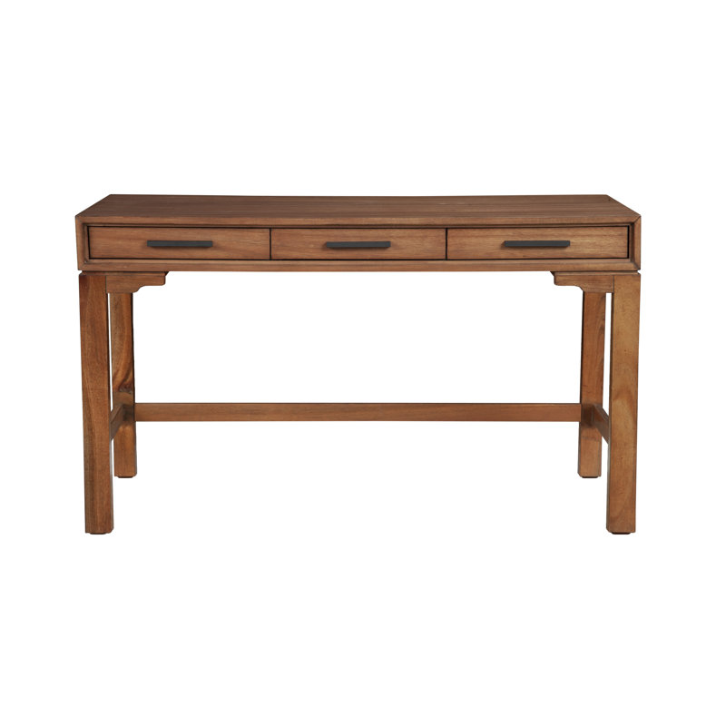Writing Desk, 30.5" H x 52" W x 24" D, Honey Maple