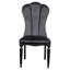 Ensemble de 2 chaises d'appoint en tissu noir Melodi Parc